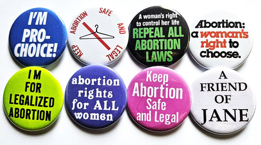 Vintage Feminist Buttons Magnets & Bottle Openers. set 01