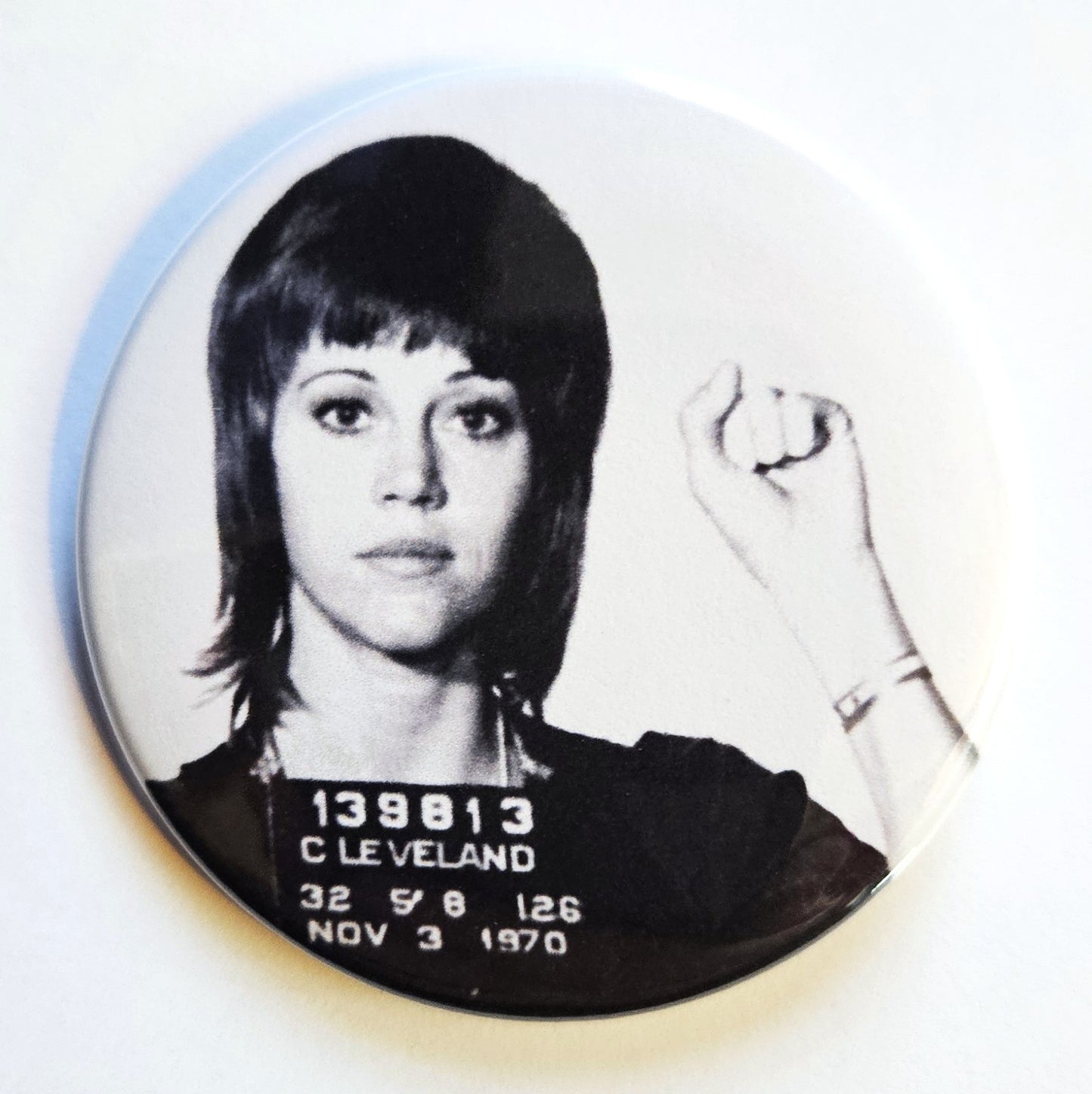 Celebrity Mugshot Buttons Magnets & Bottle Openers.