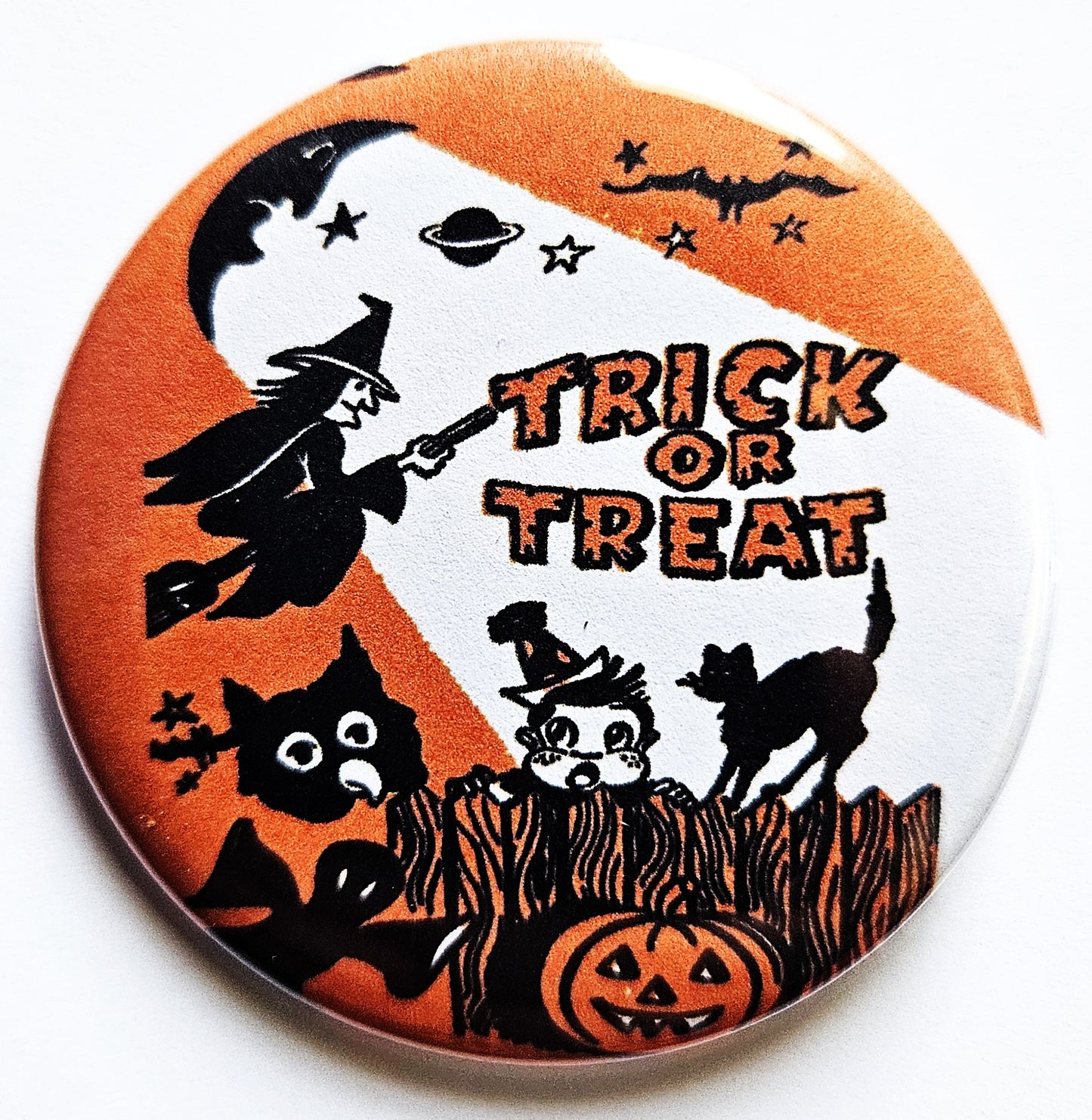 Vintage Halloween Buttons Magnets & Bottle Openers. set 03
