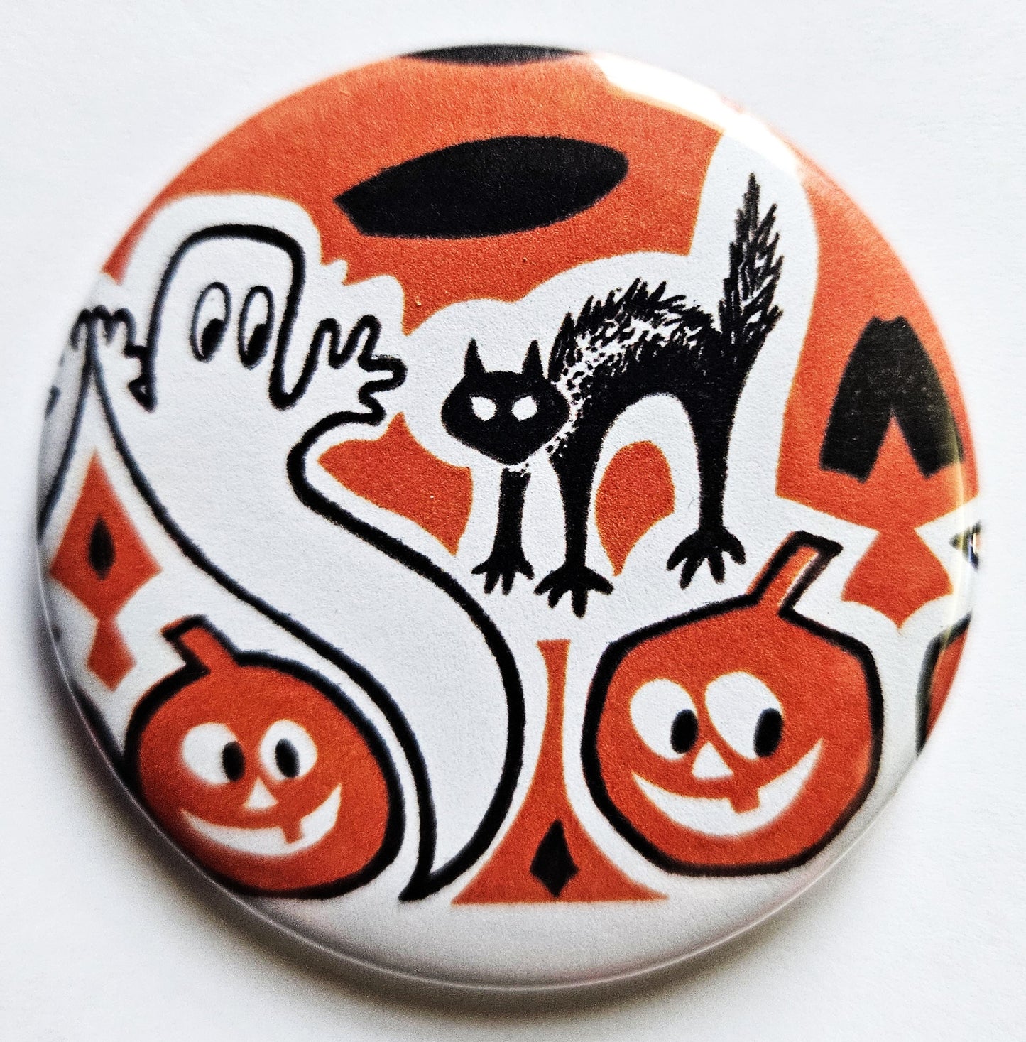 Vintage Halloween Buttons Magnets & Bottle Openers. set 03