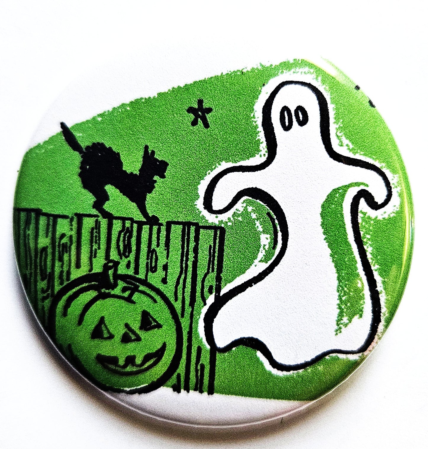 Vintage Halloween Buttons Magnets & Bottle Openers. set 05