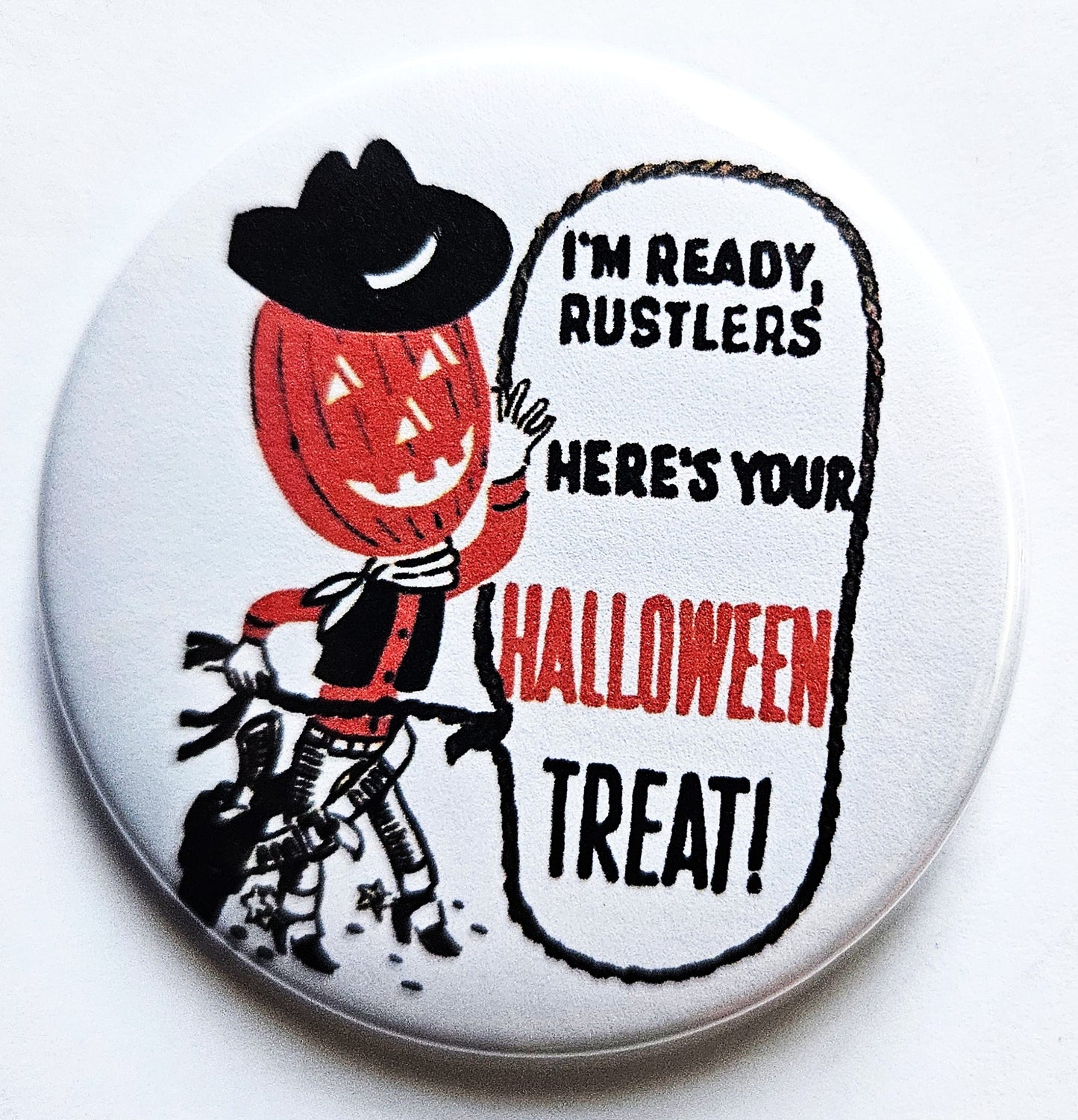 Vintage Halloween Buttons Magnets & Bottle Openers. set 05