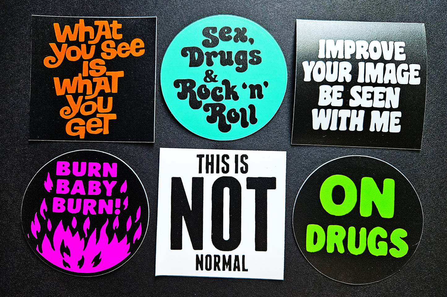 Vintage Reproduction Vinyl Stickers 3inch set04