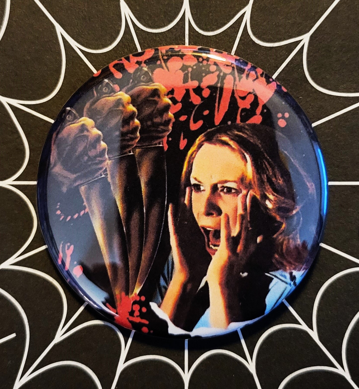 Horror Movie pinback Buttons & Bottle Openers. set 1