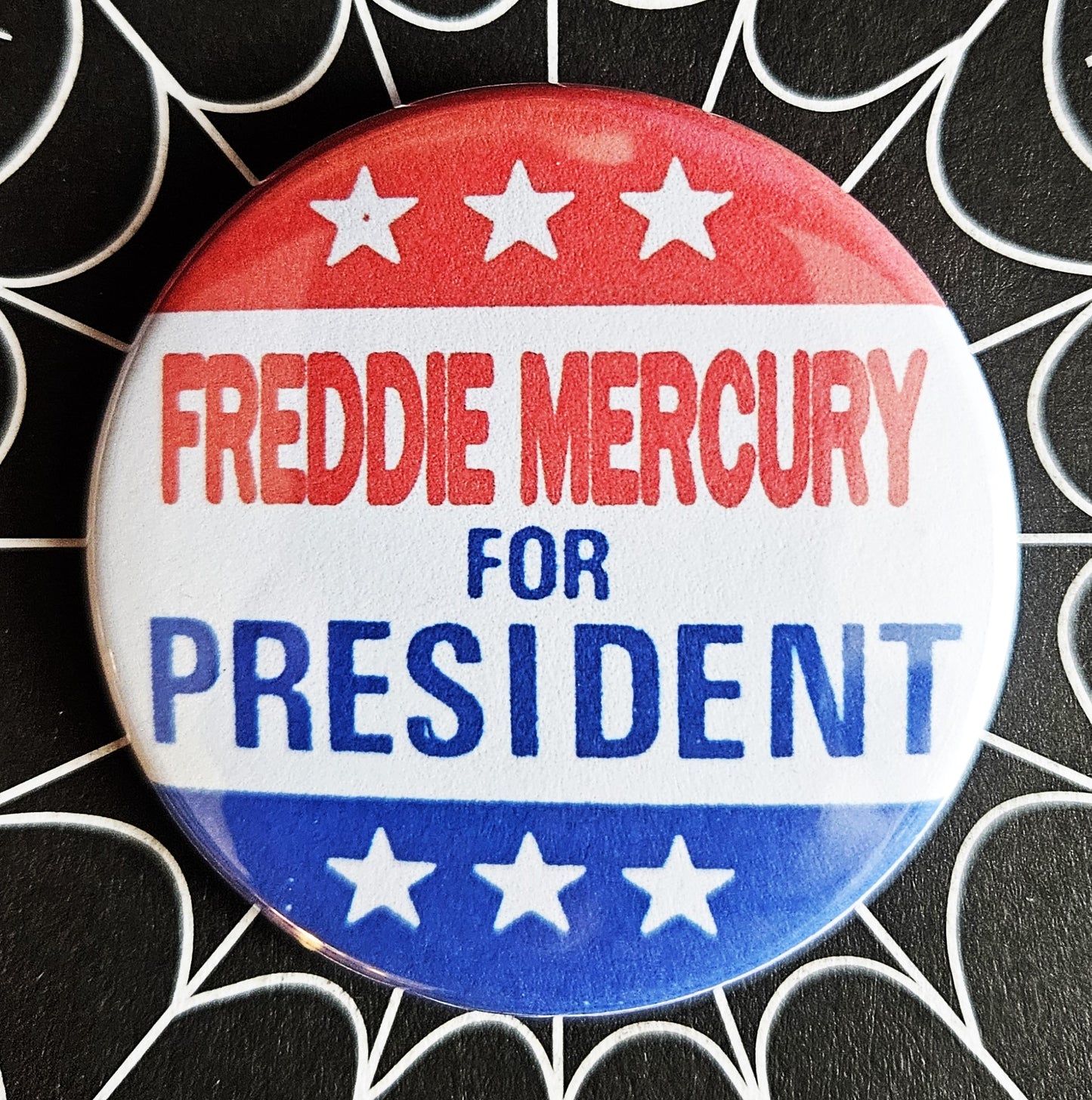 Rockers for President pinback Buttons & Bottle Openers. Set 4