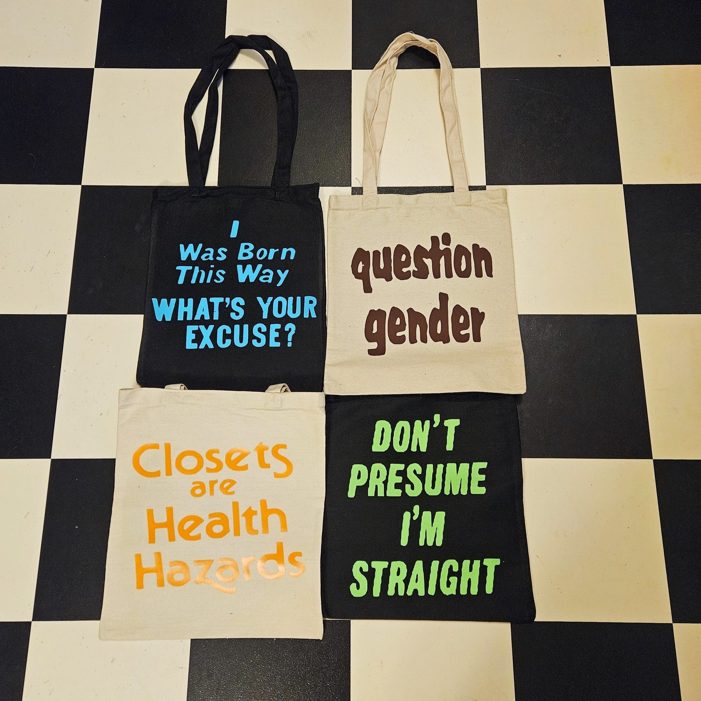 Canvas Tote Bags. Pride set 2