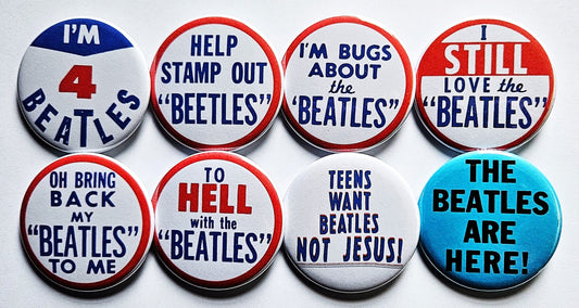 Classic Rock n Roll pinback Buttons & Bottle Openers. set 1