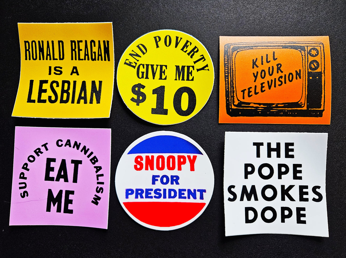Vintage Reproduction Vinyl Stickers 3inch