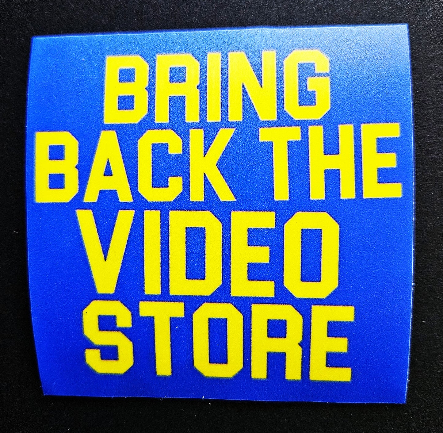 Video Rental Reproduction Vinyl Stickers 3inch