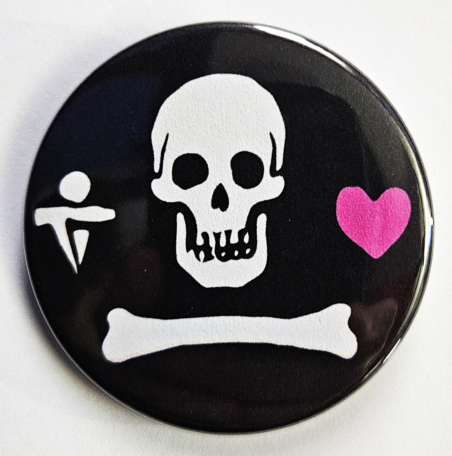 Pirate Flag Buttons Magnets & Bottle Openers.