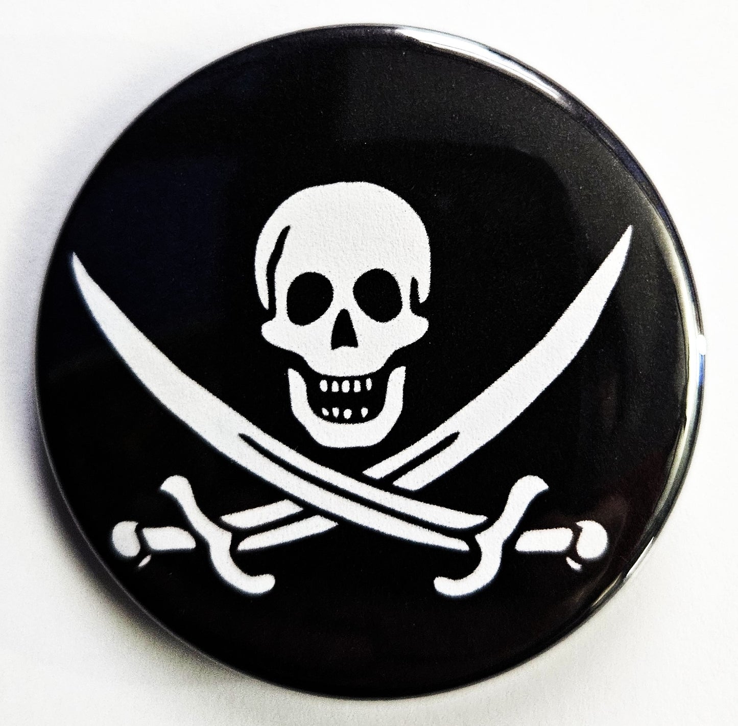 Pirate Flag Buttons Magnets & Bottle Openers.