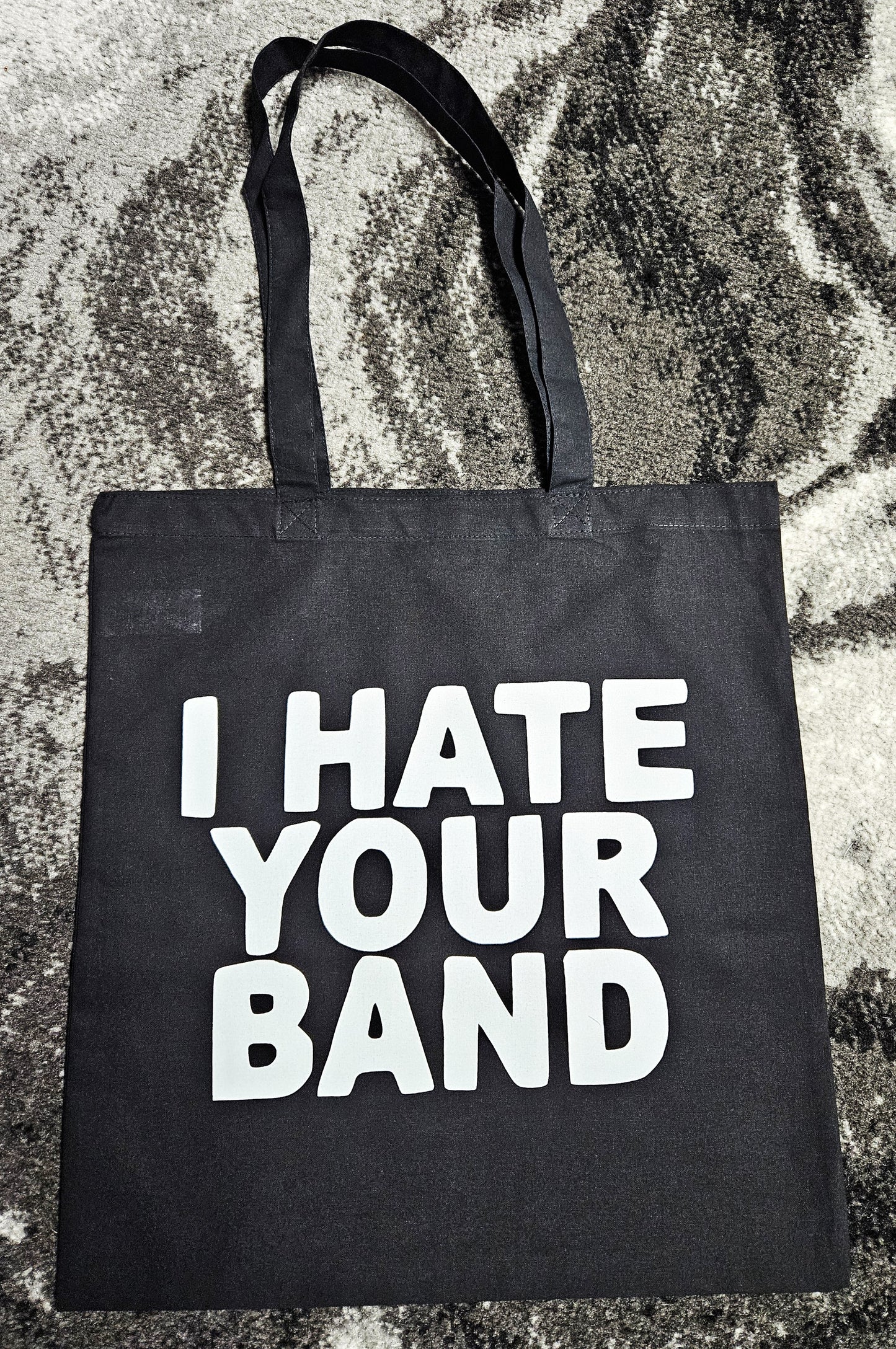 I Hate Your Band. Screen-printed Tote Bag