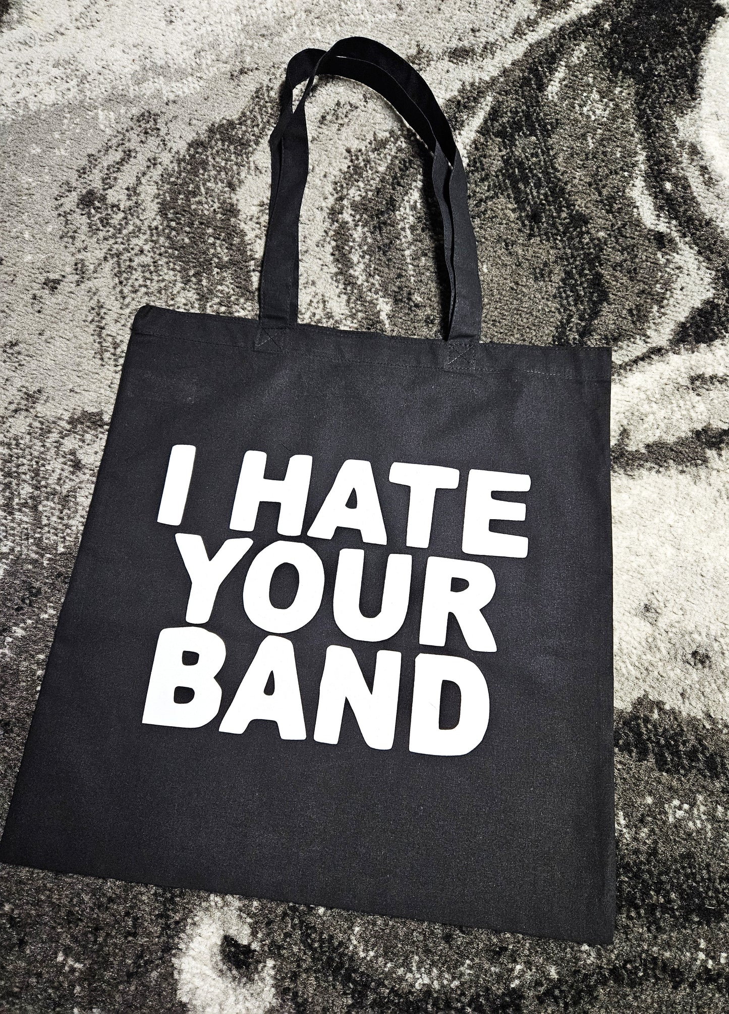 I Hate Your Band. Screen-printed Tote Bag