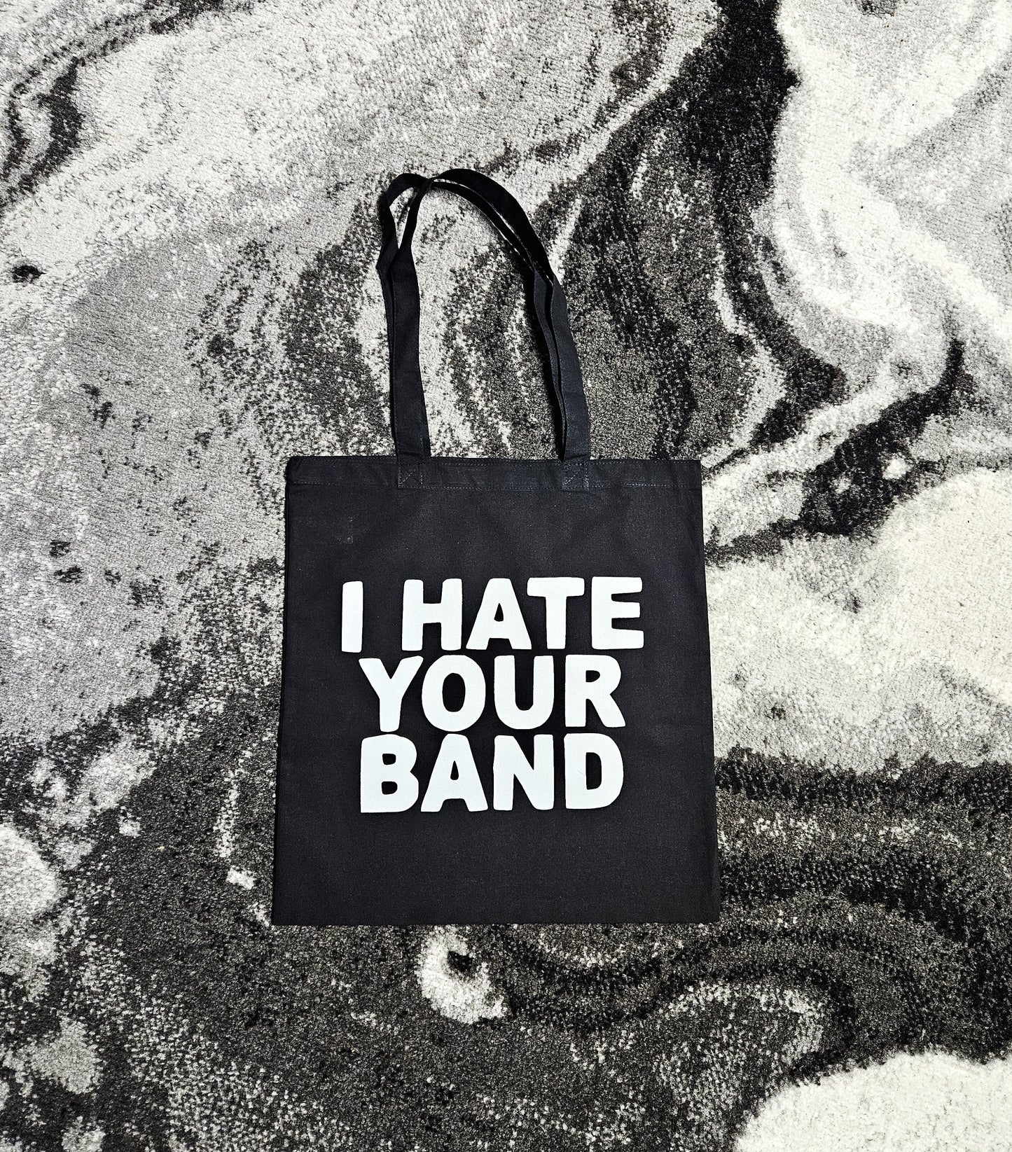 I Hate Your Band. Screen-printed Tote Bag