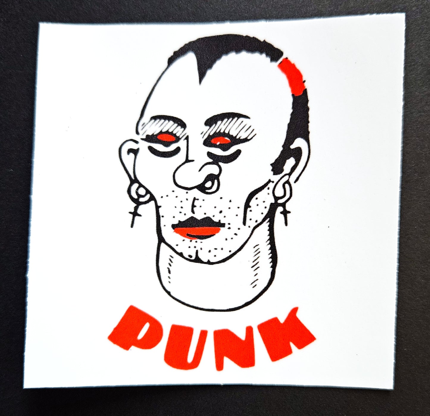 Vintage Reproduction Punk Rock Vinyl Stickers