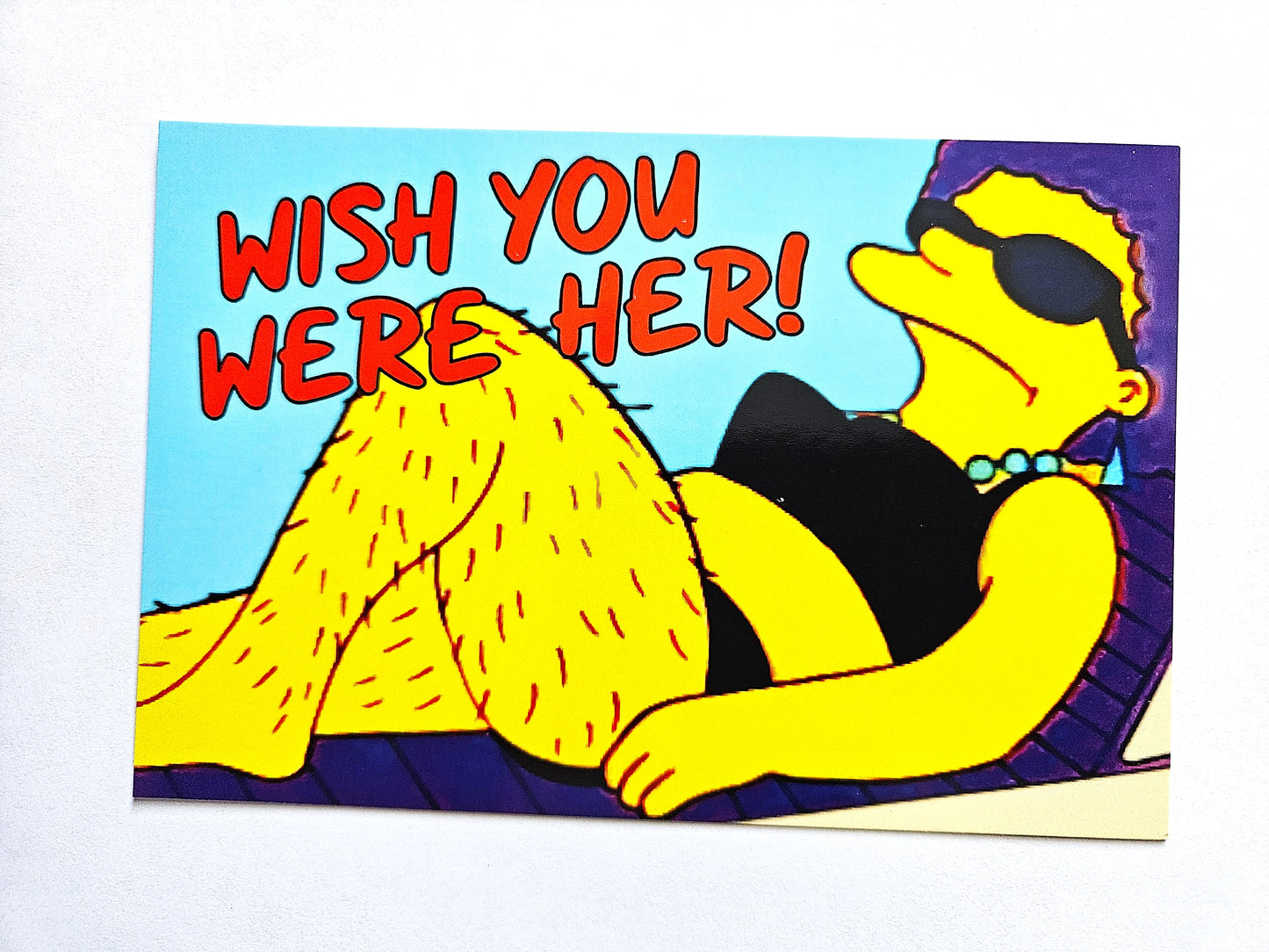Wish You Were Her! Postcard sized print