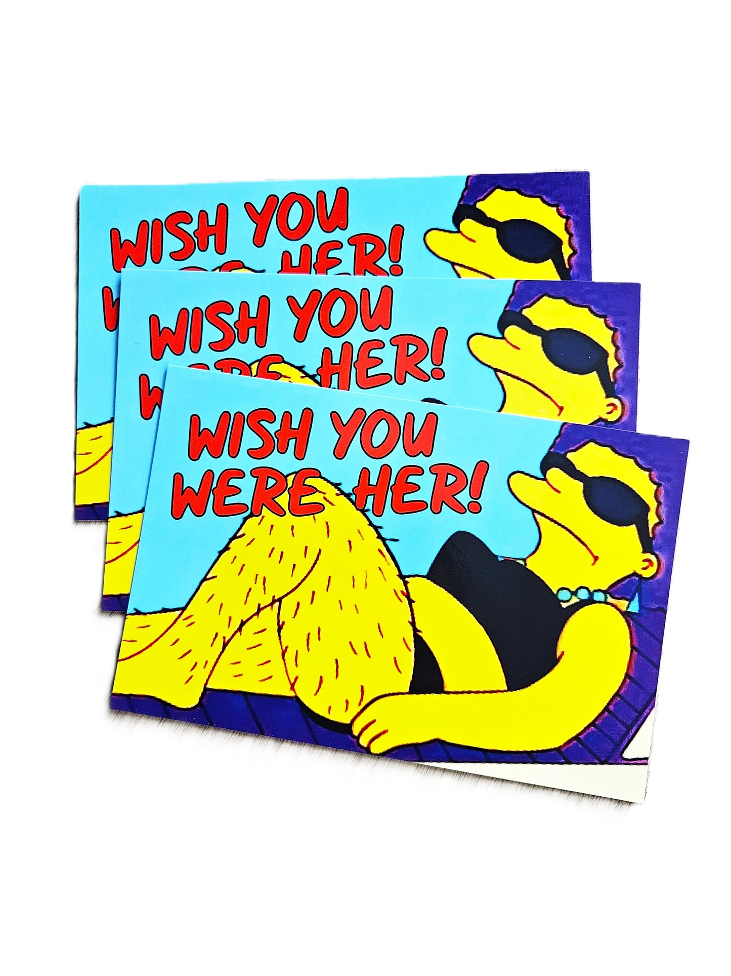 Wish You Were Her! Postcard sized print