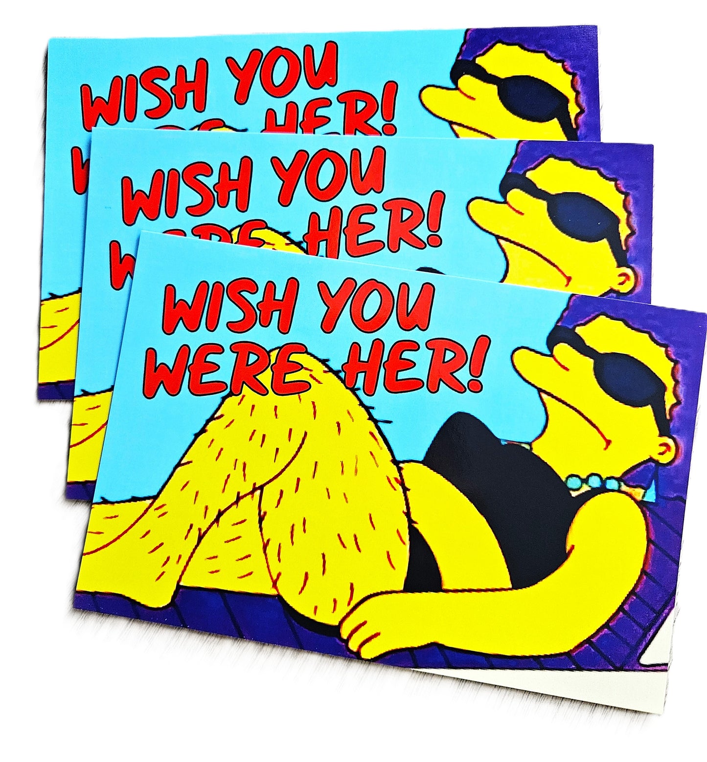 Wish You Were Her! Postcard sized print