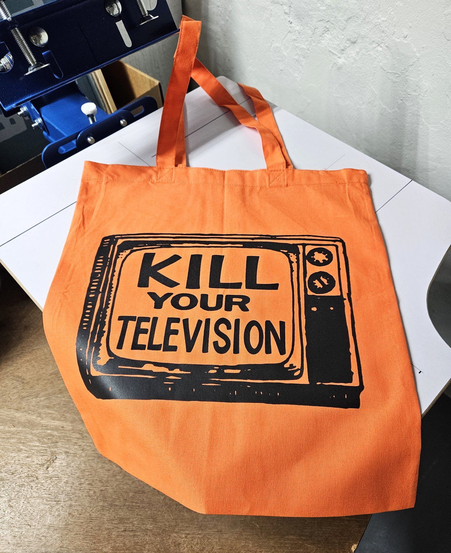 Kill Your Television. Screen-printed Tote Bag