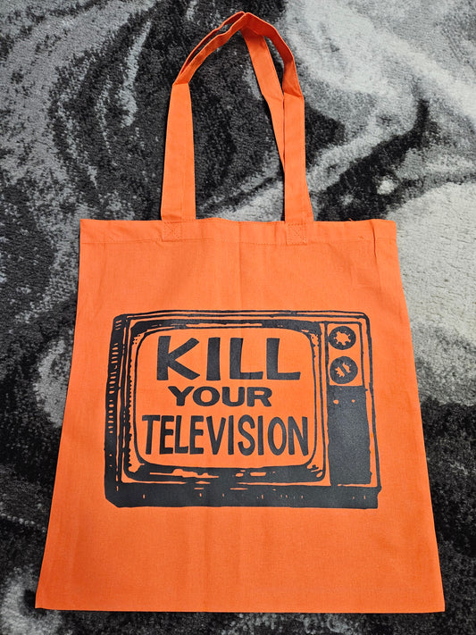 Kill Your Television. Screen-printed Tote Bag