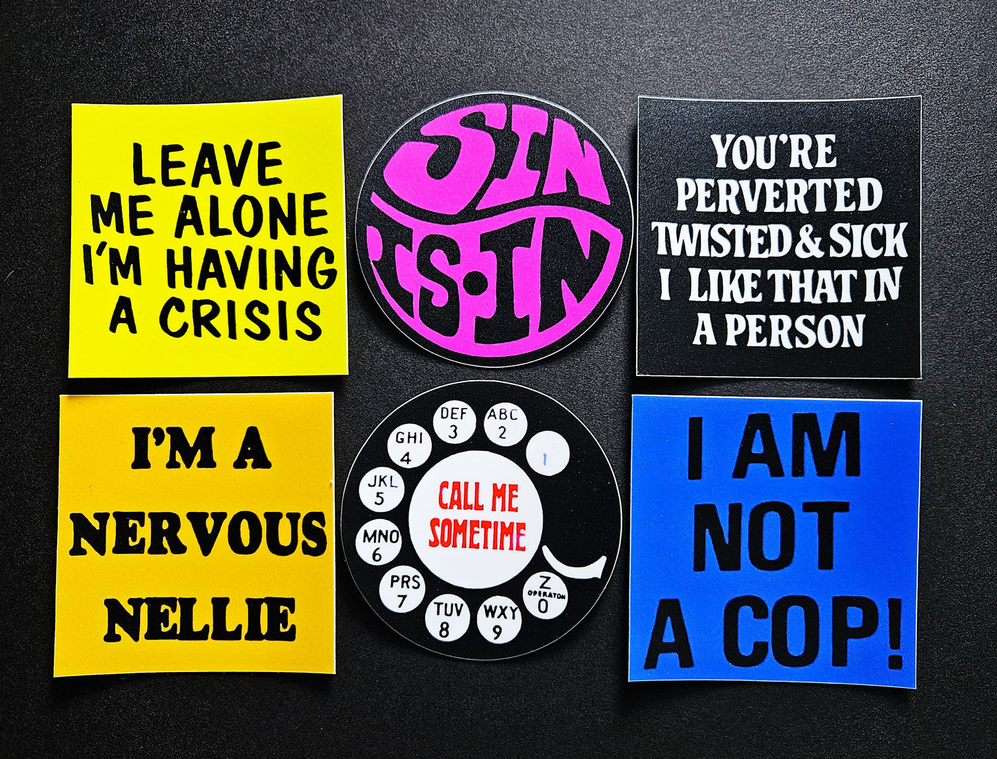 Vintage Reproduction Vinyl Stickers 3inch set03