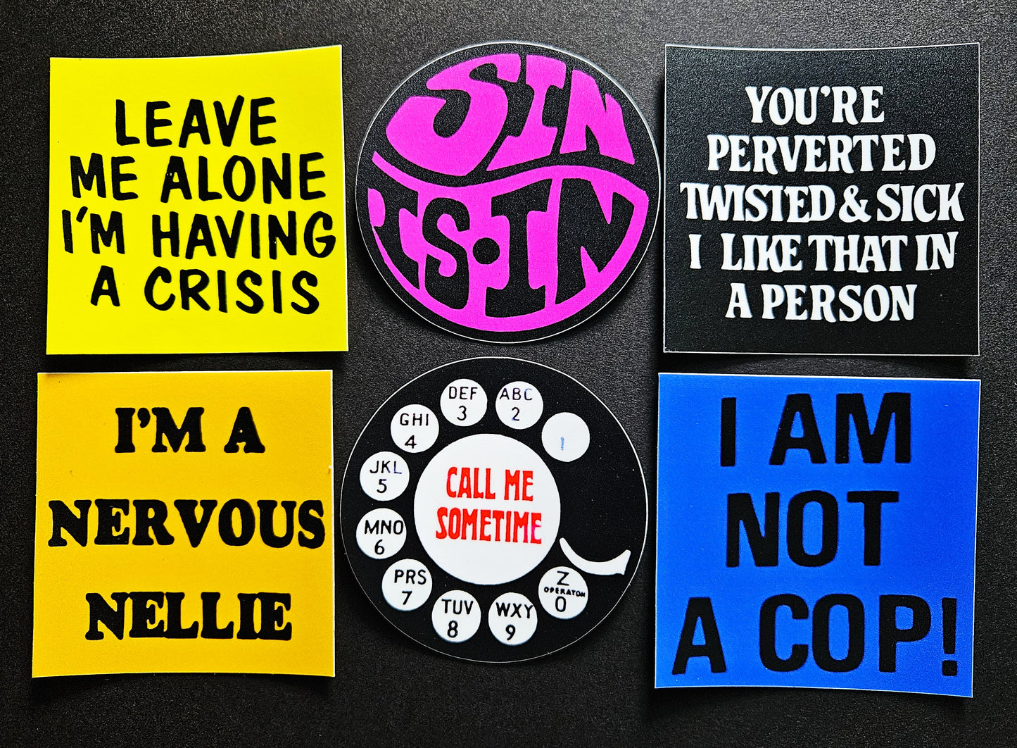 Vintage Reproduction Vinyl Stickers 3inch set03