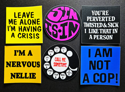 Vintage Reproduction Vinyl Stickers 3inch set03
