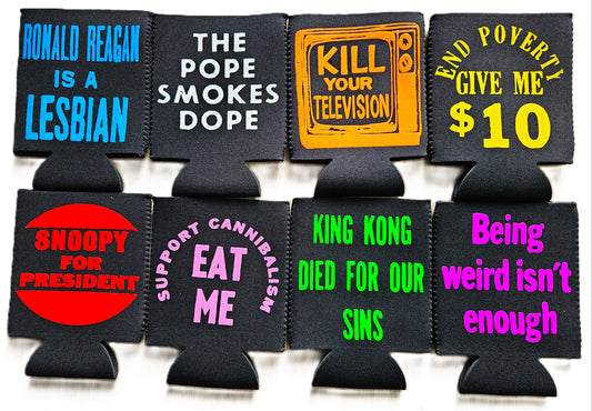 NEW!! Can Coolers 12oz. Vintage set 01
