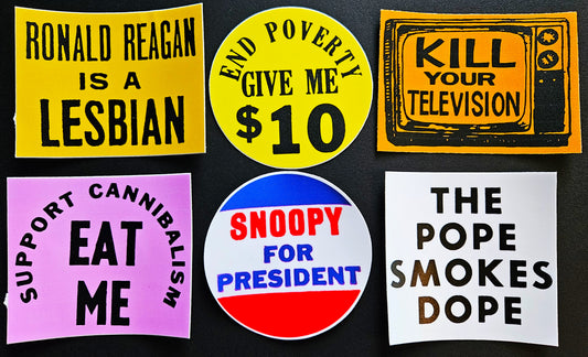 Vintage Reproduction Vinyl Stickers 3inch set01