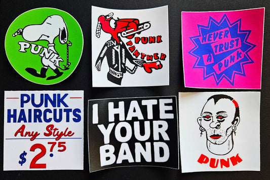 Vintage Reproduction Punk Rock Vinyl Stickers 3inch