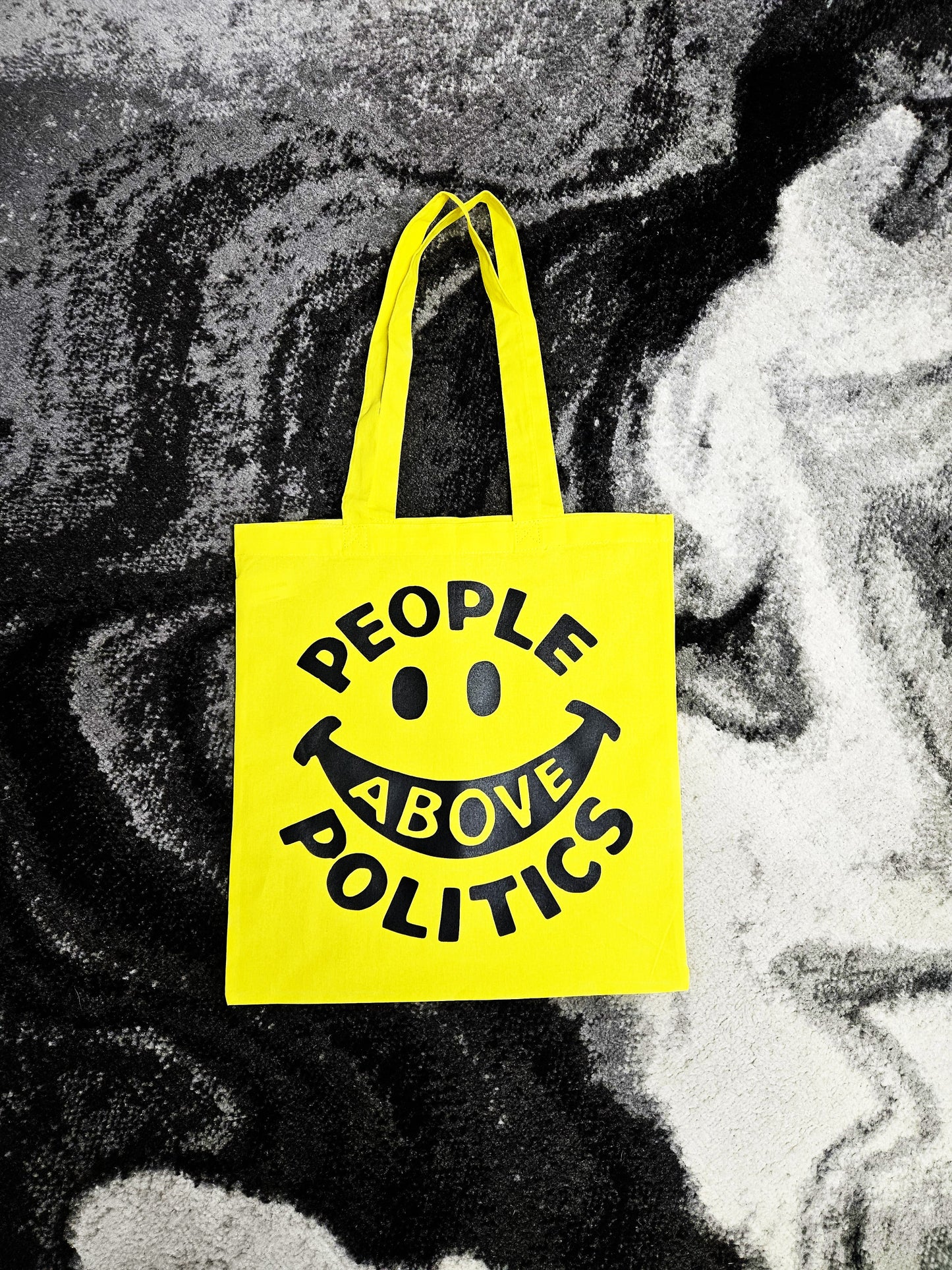 People Above Politics. Screen-printed Tote Bag