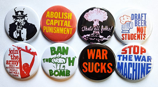 Vintage Political Buttons Magnets & Bottle Openers. set 01