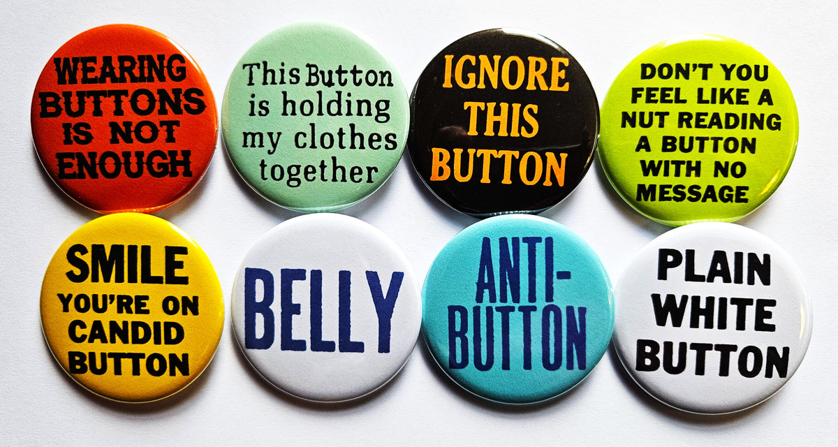 Vintage Reproduction Buttons Magnets & Bottle Openers. Buttons set 02