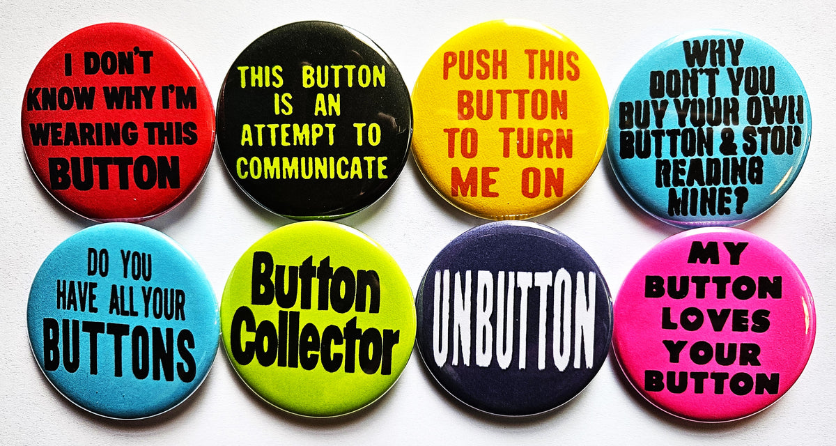Vintage Reproduction Buttons Magnets & Bottle Openers. Buttons set 03