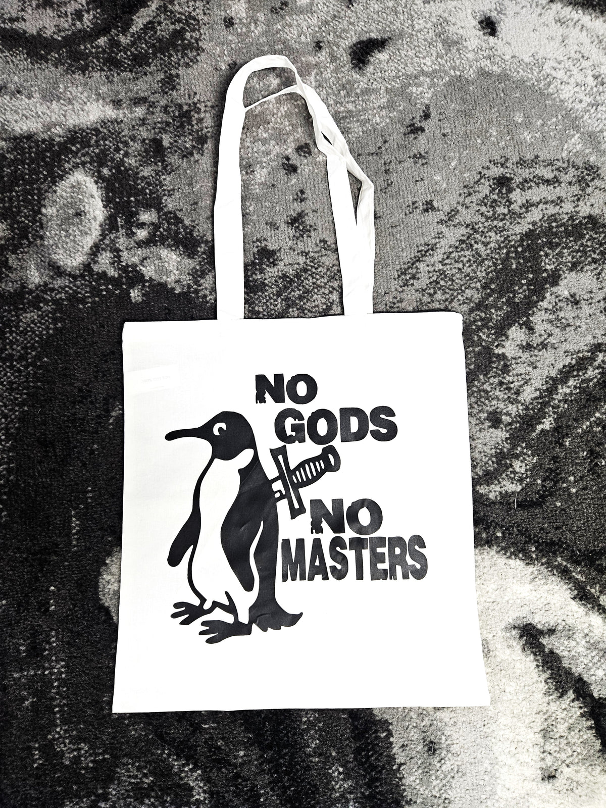 No Gods No Masters. Screen-printed Tote Bag
