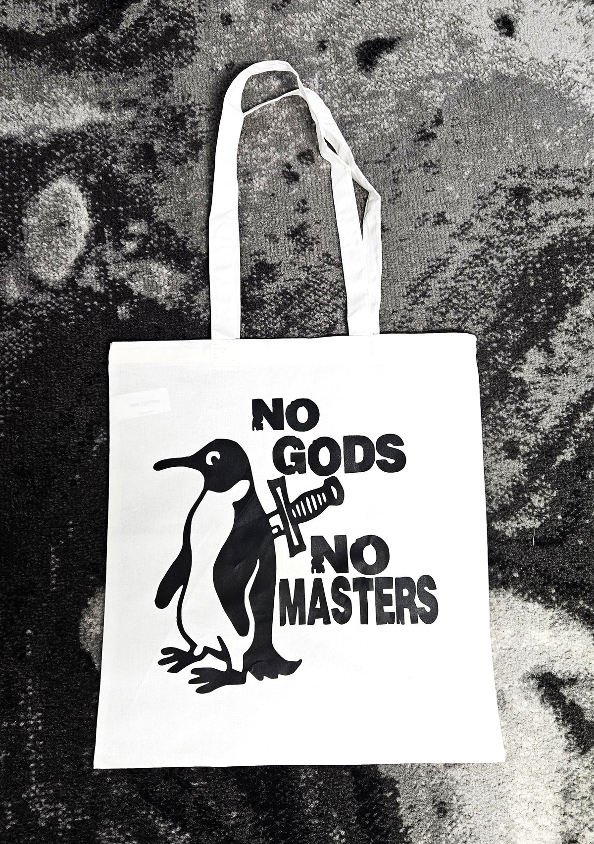 No Gods No Masters. Screen-printed Tote Bag