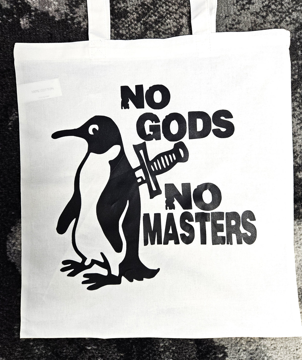 No Gods No Masters. Screen-printed Tote Bag