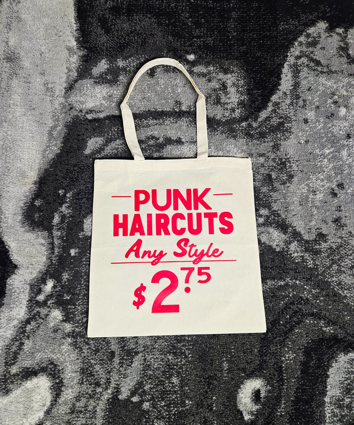 Punk Haircuts. Screen-printed Tote Bag