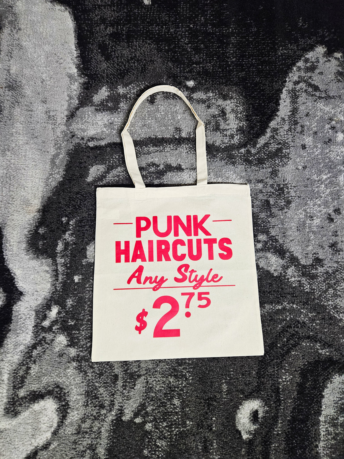 Punk Haircuts. Screen-printed Tote Bag