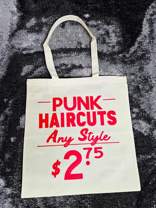 Punk Haircuts. Screen-printed Tote Bag