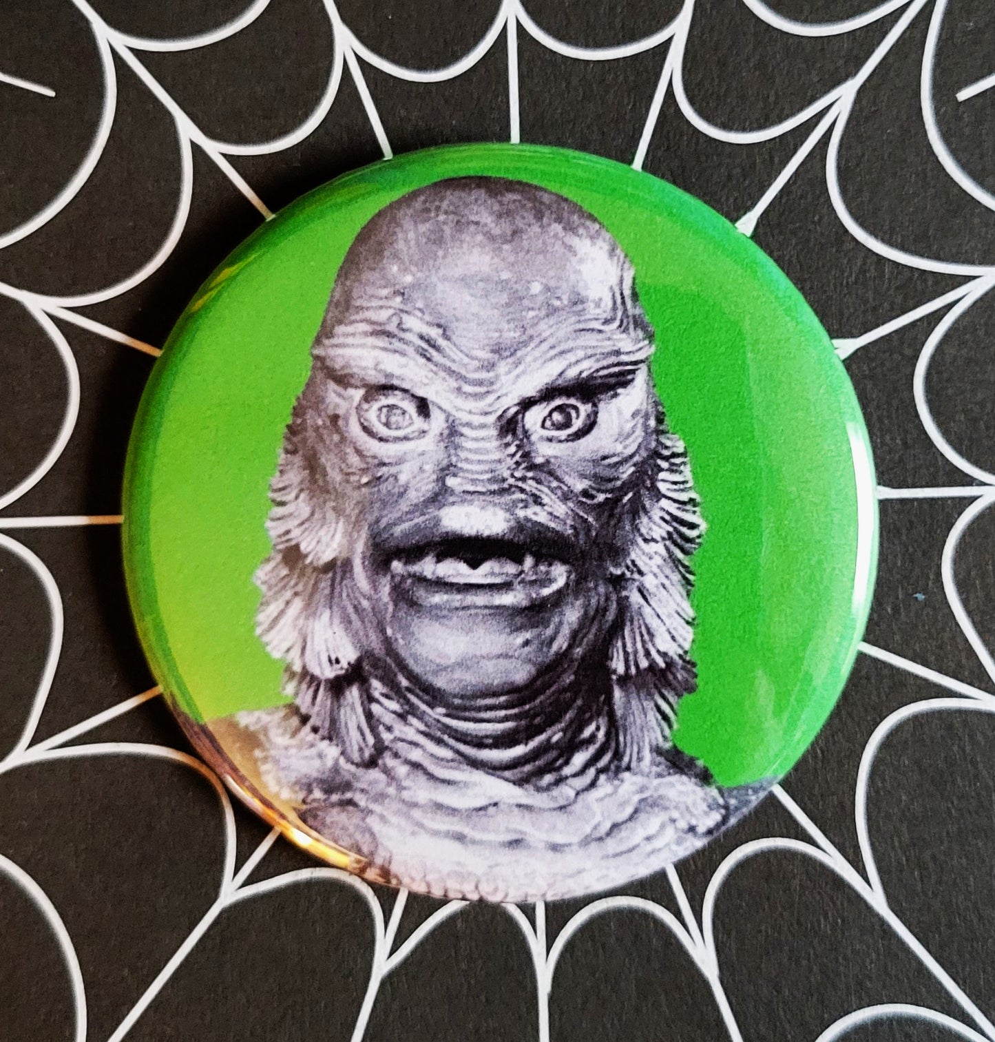 Horror Movie Monsters pinback Buttons & Bottle Openers.