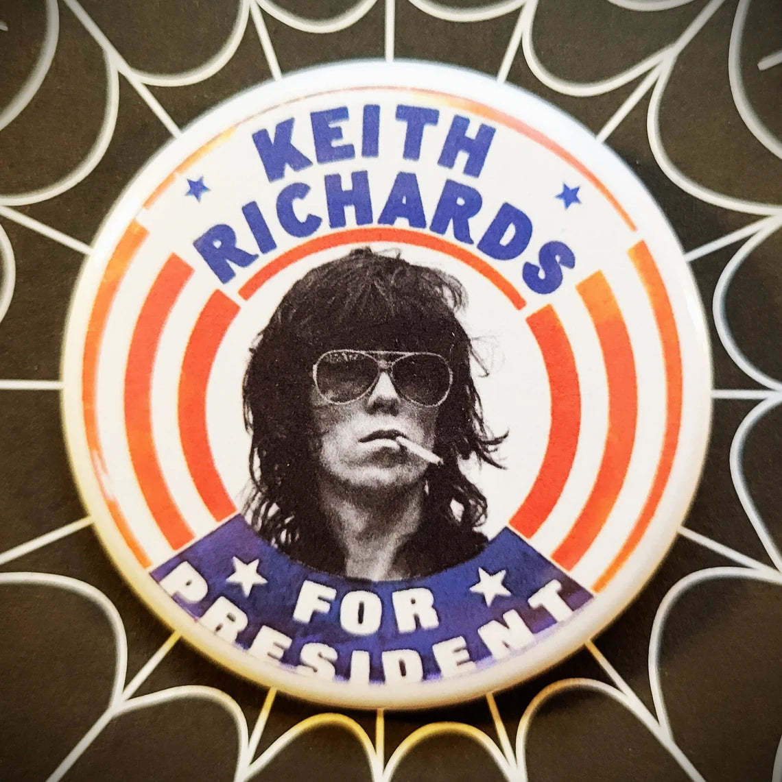 Rockers for President pinback Buttons & Bottle Openers. Set 98