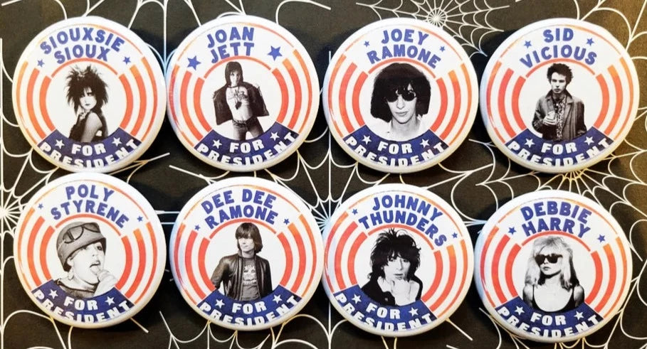 Rockers for President pinback Buttons & Bottle Openers. Set 99