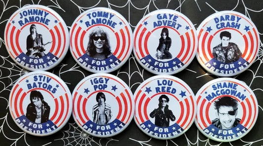 Rockers for President pinback Buttons & Bottle Openers. Set 96