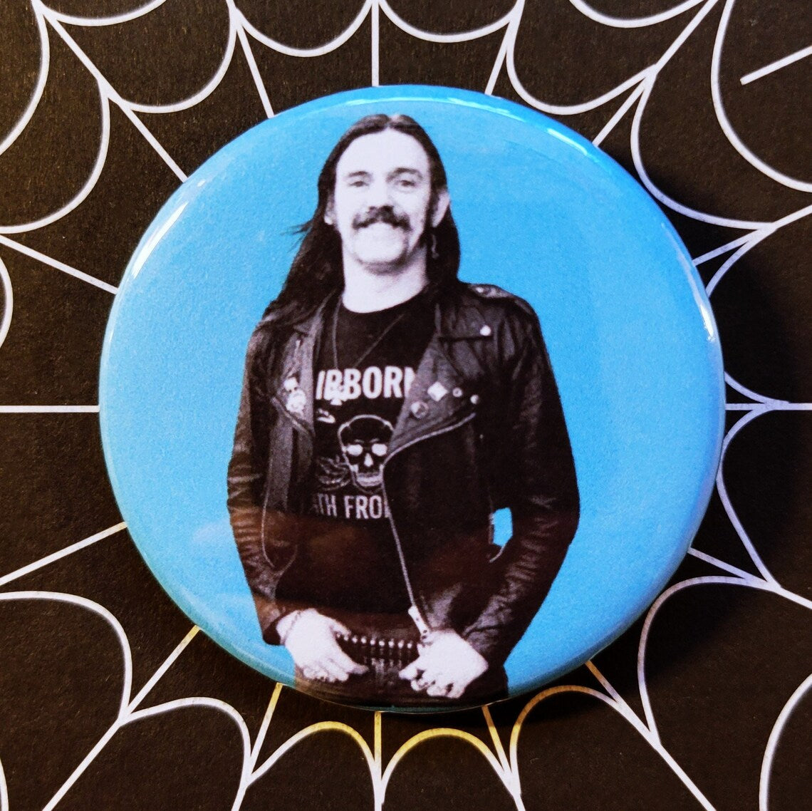 Lemmy Kilmister pinback Buttons & Bottle Openers.